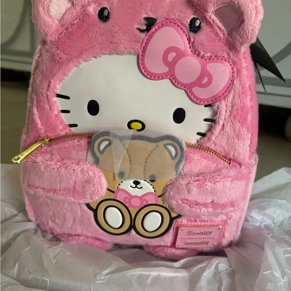 Loungefly Sanrio exclusive hello Kitty, teddy bear cosplay mini backpack - Picture 1 of 5